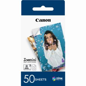 50 hojas de papel fotográfico Canon ZINK™ de 5 x 7,6 cm