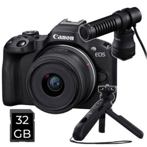 CANON EOS R50 Negra + RF-S 18-45 mm IS STM Creator Kit