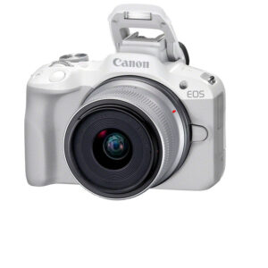 CANON EOS R50 Blanca + RF-S 18-45 mm IS STM