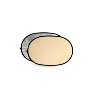 Soft Gold & Zilver Reflector Disc 100x150cm