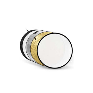 5 in 1 Reflectiescherm Goud, Zilver, Zwart, Wit, Transparant 60cm