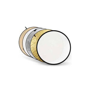 5 in 1 Reflectiescherm Goud, Zilver, Soft Gold, Wit, Transparant 110cm