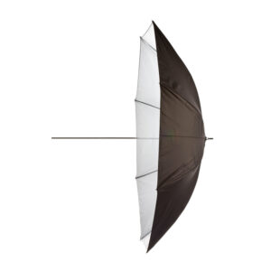 185cm Flitsparaplu Zwart/Wit