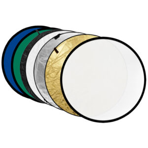 7 in 1 Reflectiescherm Goud, Zilver, Zwart, Wit, Transparant, Blauw, Groen 80cm