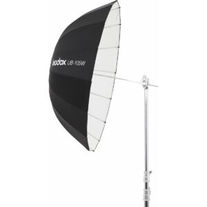 105cm Parabolische Paraplu Zwart & Wit