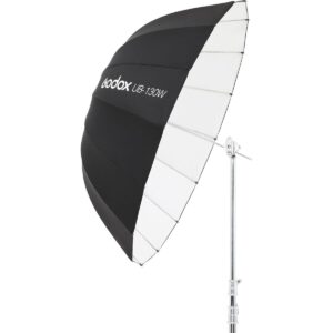 130cm Parabolische Paraplu Zwart & Wit