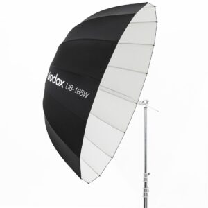 165cm Parabolische Paraplu Zwart & Wit