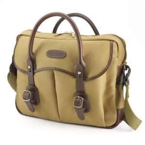Thomas Brief Case - Khaki Fibrenyte/Chocolate