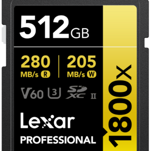 SD Pro Gold Series UHS-II 1800x 512GB V60