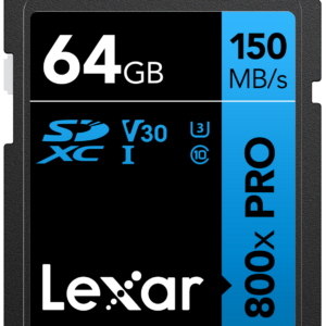 SDXC 800x PRO Blue Series 64GB UHS-1 V30 - Read 150MB/s