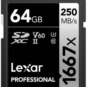SD Pro Silver Series UHS-II 1667x 64GB V60