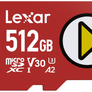 microSDXC PLAY UHS-I 512GB V30 R205/W140MB/s