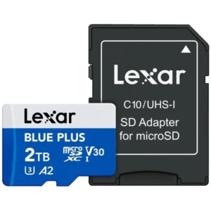 microSDXC Blue Plus UHS-I 2TB V30 Read 170MB/s with SD adapter