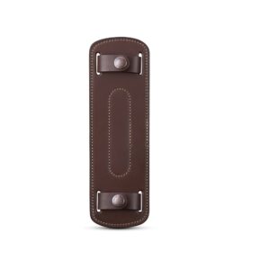 Shoulder pad SP 20 - chocolate leather /antique studs
