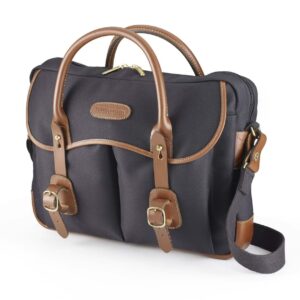 Thomas Brief Case - Black Fibrenyte/Tan