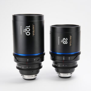 Proteus 2X Anamorphic 2-Lens Bundle Set C (28mm, 100mm) - Blue (Feet) - Arri PL/Canon EF