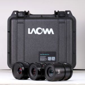 MFT Cine kit 3 optics 10mm/17mm/50mm macro