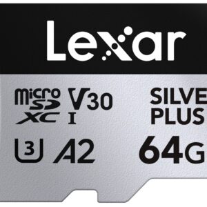microSDXC Silver Plus UHS-1 64GB V30 R205/W100MB/s