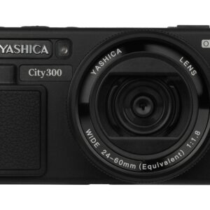 City 300 Black incl. QuickFlash Mini Camera Flash (50MP)