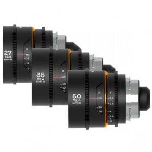 Nanomorph S35 Prime 3-Lens Bundle (27,35,50mm) (Amber) PL + EF
