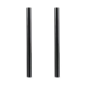 1051 15mm Black Aluminum Alloy Rod(M12-20cm) 8" (2-Pack)