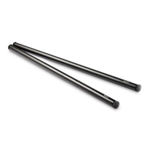 1054 15mm Black Aluminum Alloy Rod (M12-40cm) 16" (2-Pack)