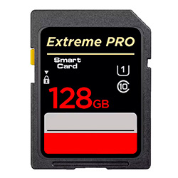 Tarjeta SD Clase 10 de alta velocidad 128 GB