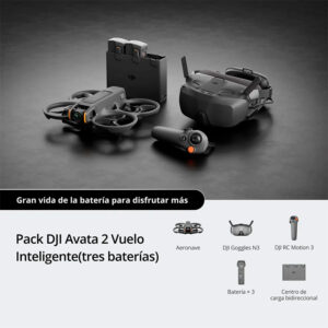 Dron DJI AVATA 2 FLY Smart Combo con 3 baterías